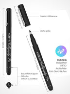KEMYR 4 Micro Fine liner Drawing Art Pens Calligraphy Pens: XS Size Black Art - Image 2