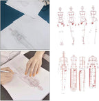 DYNWAVE 8 Pcs French Curve Template Ruler Set, Sewing Humanoid Patterns Design - Image 7