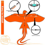 60" Large Bird Kite for Kids & Adults — Realistic Bird Design - Image 6