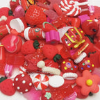 Chenkou Craft 50pcs Lots Mix Assort Christmas Red DIY Flatbacks Resin Flat Back - Image 4