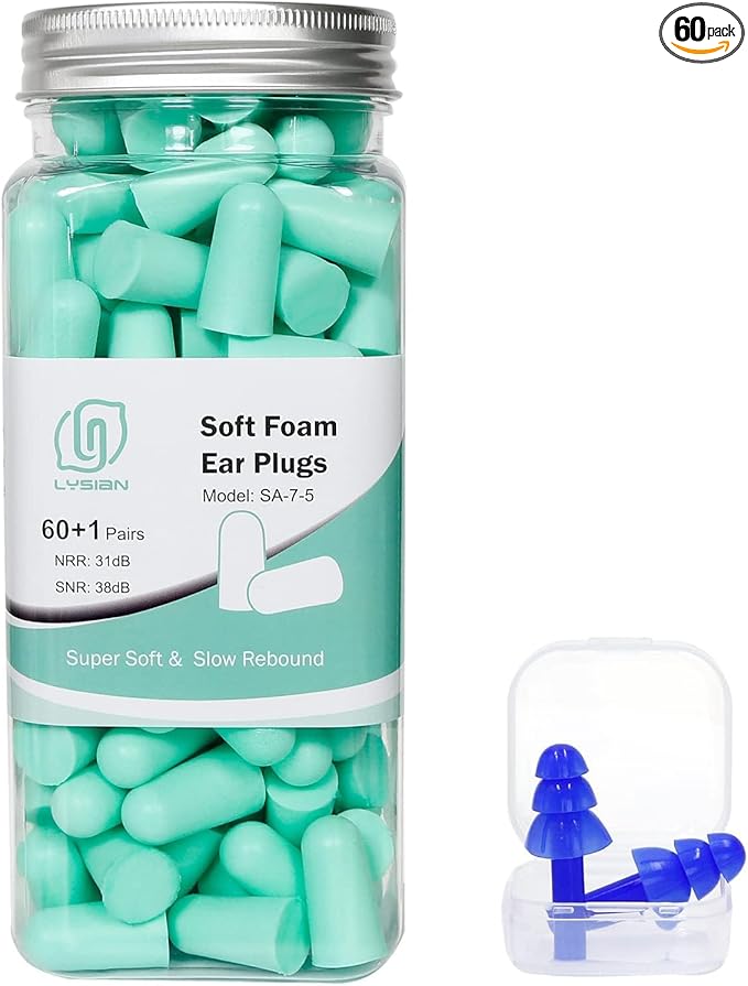 LYSIAN Ultra Soft Foam Earplugs by LYSIAN