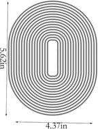 Oval Border Die Cuts for Card Making, Metal Cutting Dies Embossing Paper Dies - Image 2
