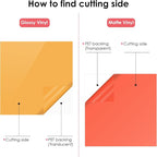 HTVRONT Permanent Vinyl for Cutting Machine-100 Pack 12 "x12 Adhesive Vinyl - Image 3