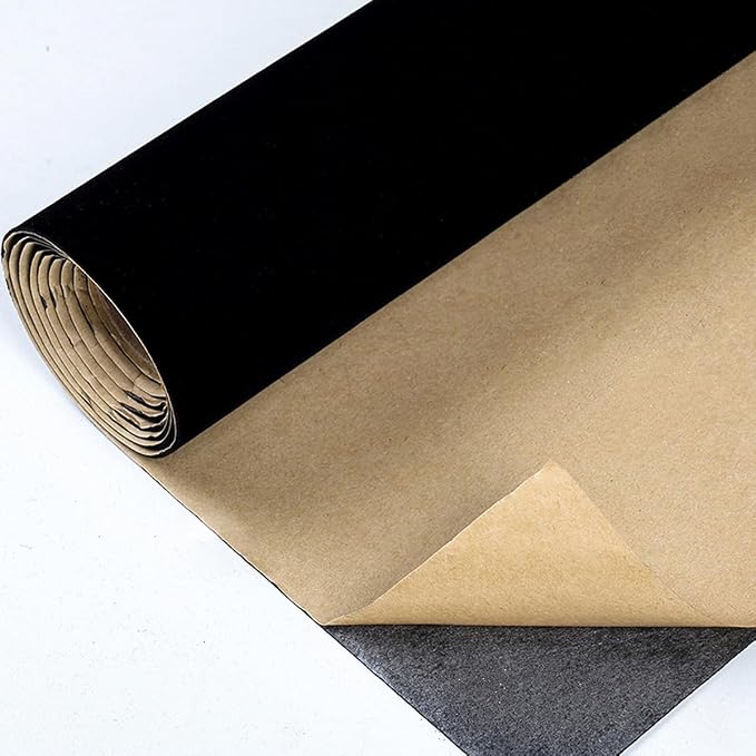 Self Adhesive Plush Velvet Fabric Sheets Velvet Flock Paper Roll Soft Flocking - Image 2