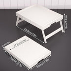 Fibogollo 2 Pack Bamboo Bed Tray Table - Image 6