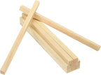 MECCANIXITY 10Pcs Wood Strips Slats, 5/16" x 3/8" x 8" Thin Wood Sticks Flat by MECCANIXITY