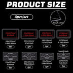BENECREAT 8pcs Rectangle Quilting Template, 5x2.5/ 6x3/ 7.5x4/ 8.5x5 inch - Image 3