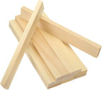 MECCANIXITY 10Pcs Wood Strips Slats, 11/32" x 1‑1/4" x 8" Thin Wood Sticks Flat by MECCANIXITY