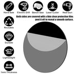 30Pcs 1 inch Black Acrylic Discs Acrylic Circle Blanks | 0.04inch Thick Round - Image 4