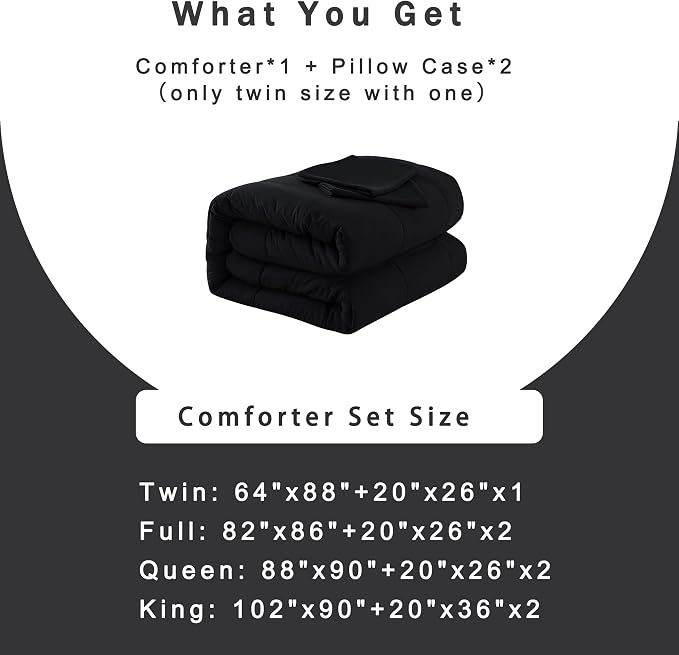 DOWNCOOL Queen Comforter Set -All Season Queen Bed Set - Image 6