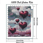 MYBISYMQQ Romantic Heart Balloon Cross Stitch Kits - Image 2