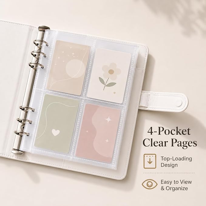 A5 Kpop Photocard Binder, 6-Ring Collector’s Album - Image 2
