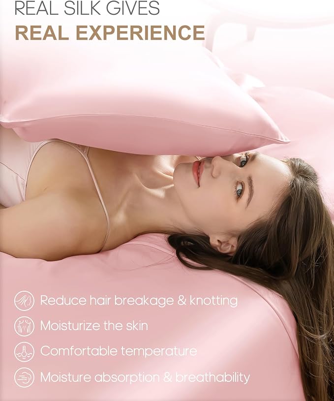 THXSILK Hypoallergenic Zipper Pillow Case, Highest Grade 6A+ 100% Pure Mulberry - Image 3