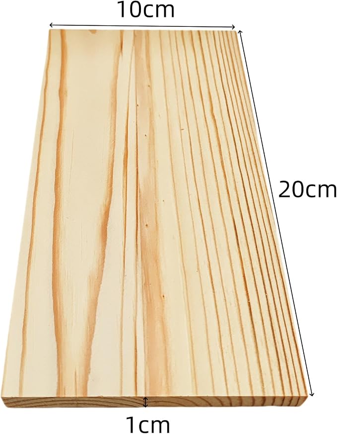 6PCS Rectangle Wood Boards Unfinished Wood Blocks - Image 3