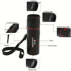 Compact High Power Monocular Telescope, 8X Magnification Portable Single Tube - Image 5