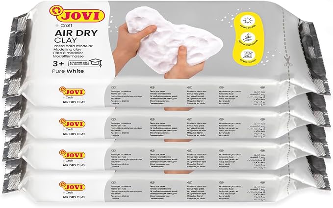Jovi - Air Dry Clay, 2.2lb Each, Total of 8.8lb, Pottery Clay by Jovi