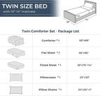HEVUMYI Terracotta Twin Comforter Set - Image 8
