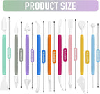 Clay Tools 18PCS Air Dry Clay Double-Ended Tool Kit Plastic Clay Sculpting - Image 2
