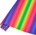 Tintnut Rainbow Gradient Heat Transfer Vinyl Roll, stretch washable, compatible by Tintnut