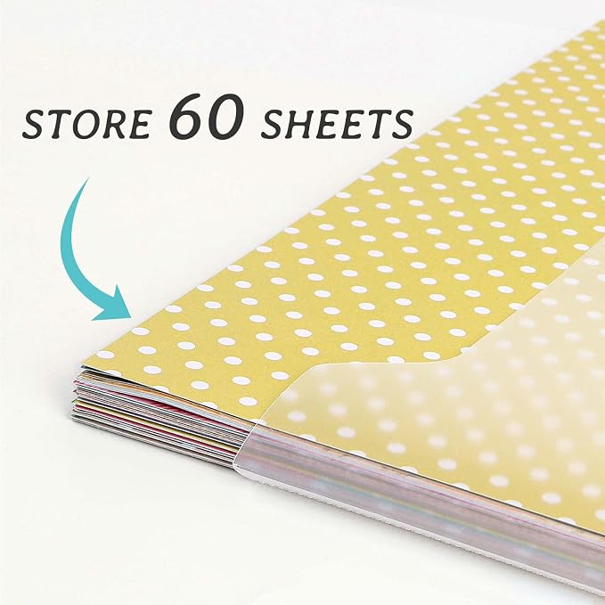 Caydo 120PCS Scrapbook Paper Storage - Image 3
