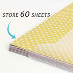 Caydo 82 Pieces Scrapbook Paper Storage Organizer - Image 3