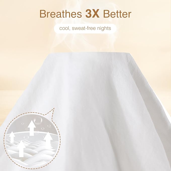SONORO KATE 100% French Linen Duvet Cover Full Size, Soft Breathable - Image 3