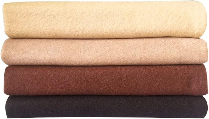 4pcs Thick 1.4mm Soft Felt Fabric Sheet Assorted Color Felt Pack DIY Craft - Image 4