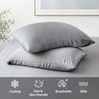 4 Pack Cooling Pillow Cases, Viscose Derived from Bamboo Pillow Protectors - Image 5