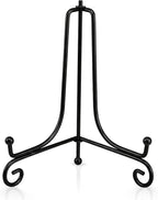 Artliving Plate Stands for Display, 8 Inch Black Iron Easel Plate Display Photo by Artliving