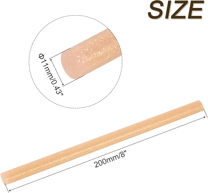 uxcell 30pcs Full Size Hot Glue Gun Sticks 8-inch x 0.43-inch High Sticky Large - Image 2