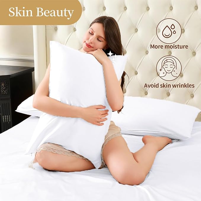 Mulberry Silk Pillowcase for Hair and Skin Queen Size 20"X 30" - Image 5