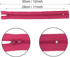 12 Inch Zippers, DOITEM 72 pcs 30cm/12 Inch Zippers - Image 3