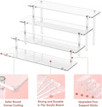 4 Tier Acrylic Display Risers, Cupcake Stand | Large Dessert Display - Image 3