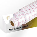 YRYM HT Transfer Tape for Vinyl -12" x 12 FT w/Red Alignment Grid Transfer Paper by YRYMHT