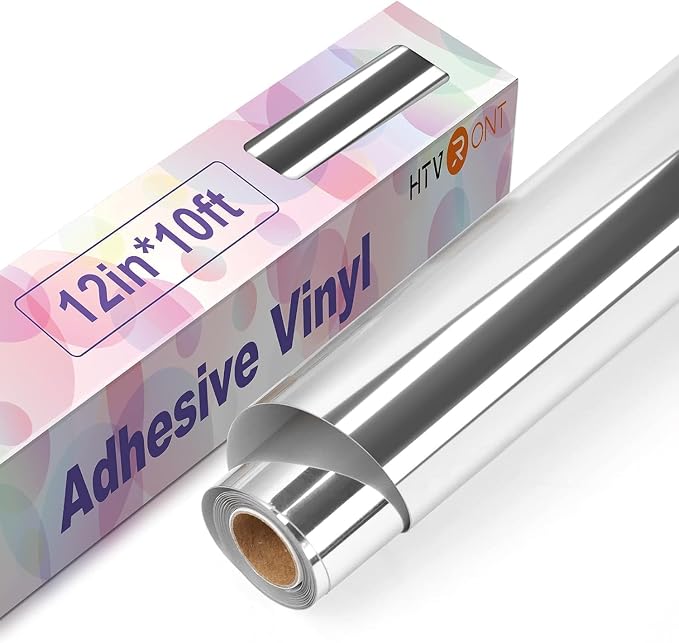 HTVRONT Silver Chrome Permanent Vinyl by HTVRONT