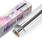 HTVRONT Silver Chrome Permanent Vinyl by HTVRONT