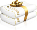 Memory Foam Pillow, Cervical Pillow 4-Layer Queen, Contour Pillow, Side Sleeper by ROYALTHERAPY