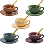 5 Set Dollhouse Miniature Coffee Cups Miniature Dollhouse Accessories 15 Pieces by HOMICO