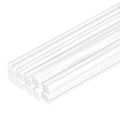 MECCANIXITY 10pcs Acrylic Square Rods 3/16" x 10" Clear Acrylic Dowel Rods by MECCANIXITY
