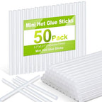 50 Pack Mini Hot Glue Sticks, Hot Glue Gun Sticks by Bjabtan