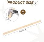 MECCANIXITY 6Pcs Basswood Sticks, 1/2" x 1/2" x 16" Square Wooden Dowel Rods - Image 2