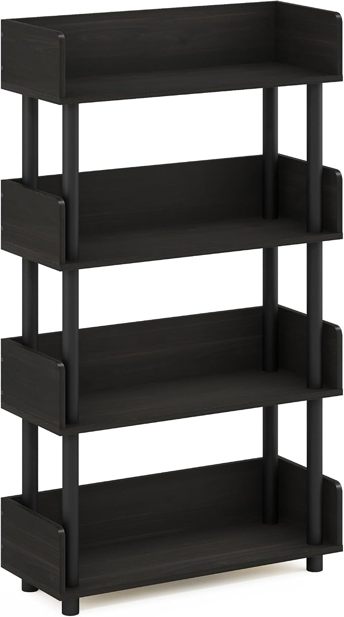 Furinno TURN-N-TUBE 4-Tier Display Shelf, Storage Shelves, Book Shelf, Open - Image 5