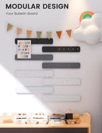 Fluxynara Cork Board Alternative Felt Strip Board 8-Pack 13"x2", Office Pin - Image 5