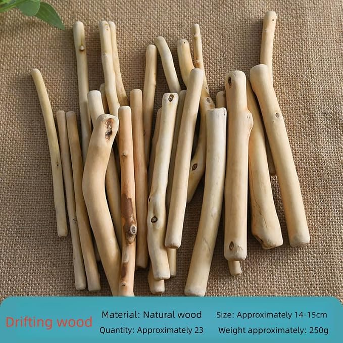Natural Driftwood Pieces, Unfinished Wooden Sticks - Image 2