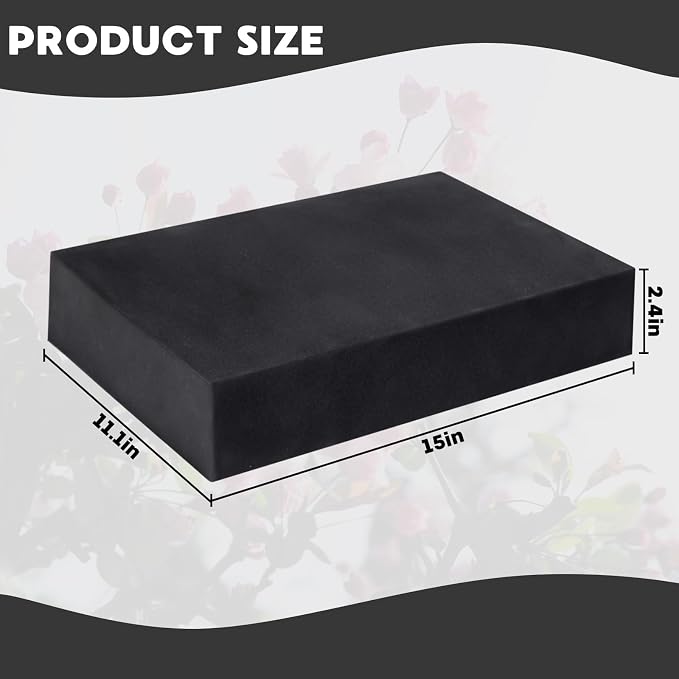Prashent 1 Pcs Black Floral Foam Blocks - Image 2