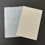6 Pcs Plastic Embossing Folder Template Love Stars and Flowers Texture A6 Size - Image 9