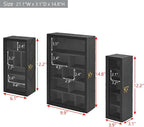 Ikee Design 3 Pcs Set Wall-Mounted Wooden Shadow Cubby Box Display Shelf - Image 2