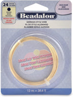 Beadalon German Style Wrapping Wire, 24 Gauge, 12 m / 39.4 ft by Beadalon