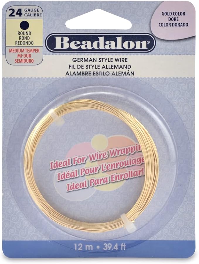 Beadalon German Style Wrapping Wire, 24 Gauge, 12 m / 39.4 ft by Beadalon