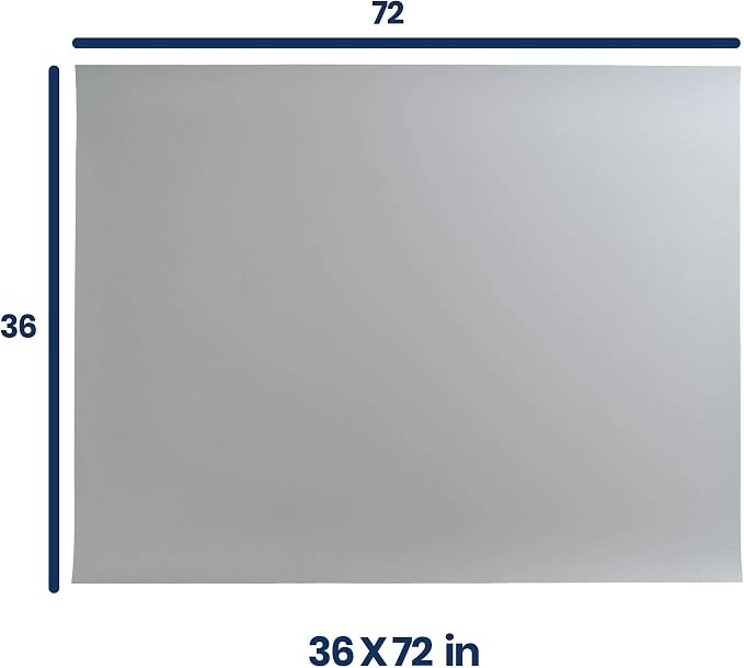 Pacific Arc Vinyl Board Cover. Self Healing and Stain Resistant Gray/White Sheet - Image 2